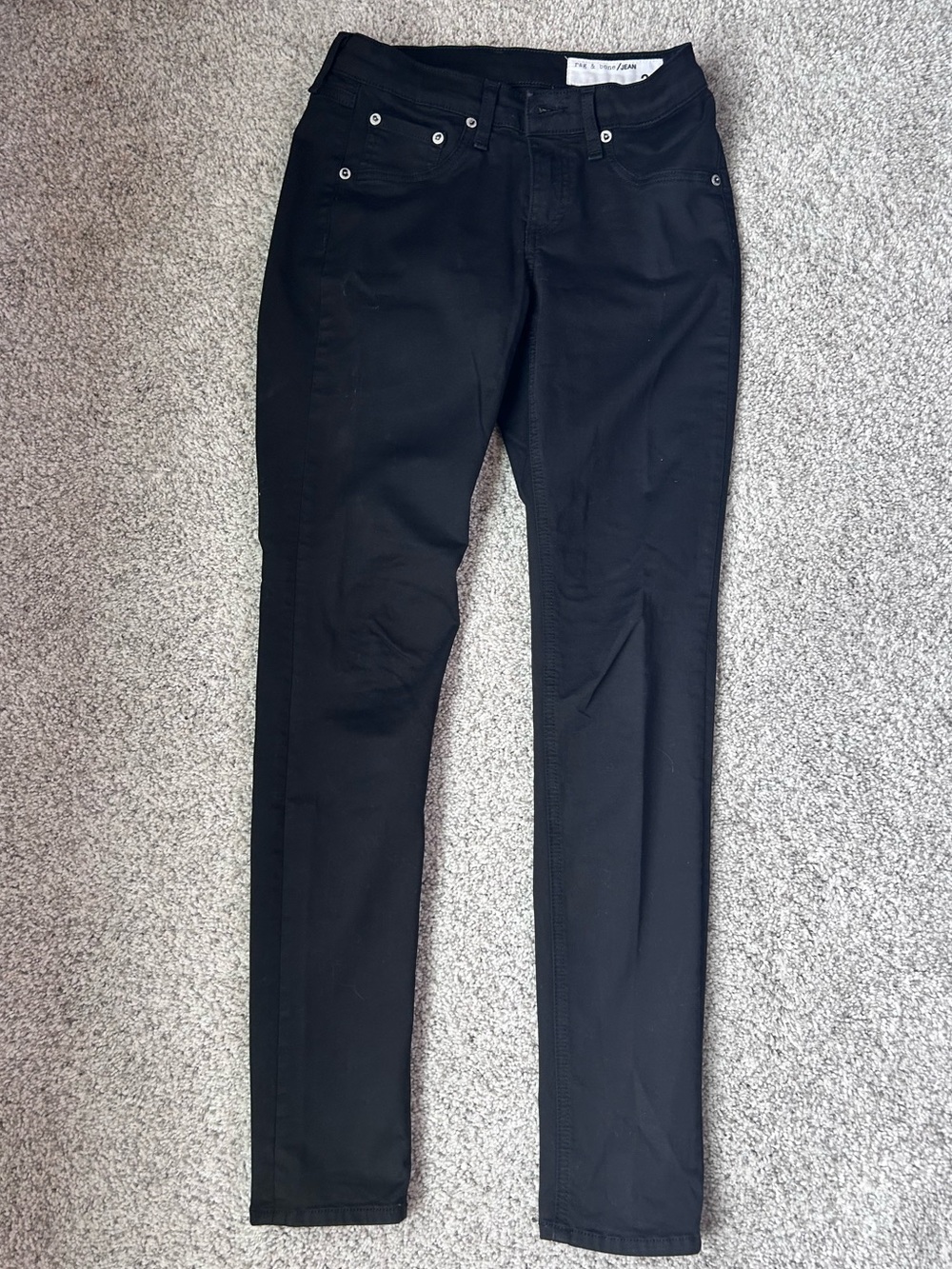 EUC- Rag & Bone -Black Women's Slim Fit Jeans - Size 26